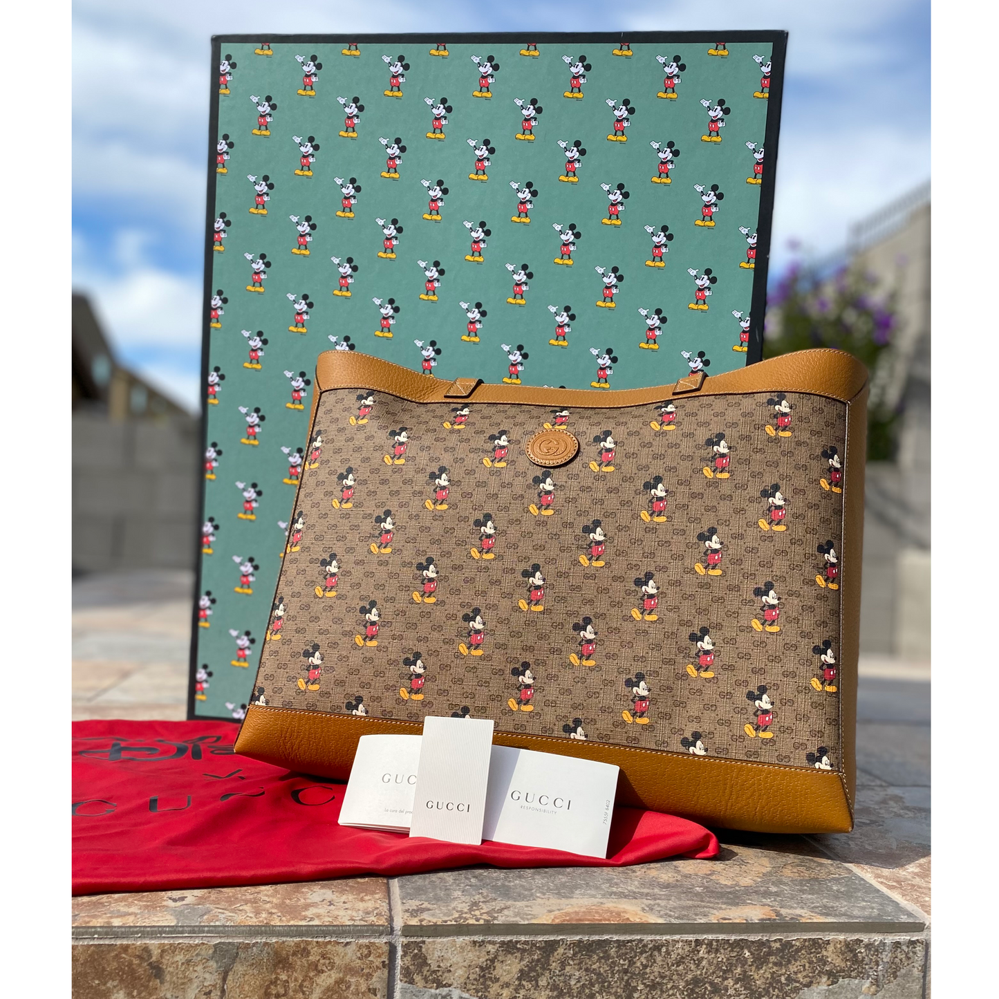 Gucci X Disney GG Supreme Large Tote