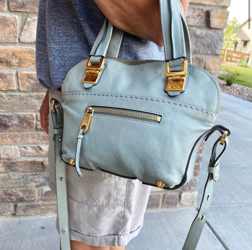 Chloé Angie Small Leather Crossbody Bag