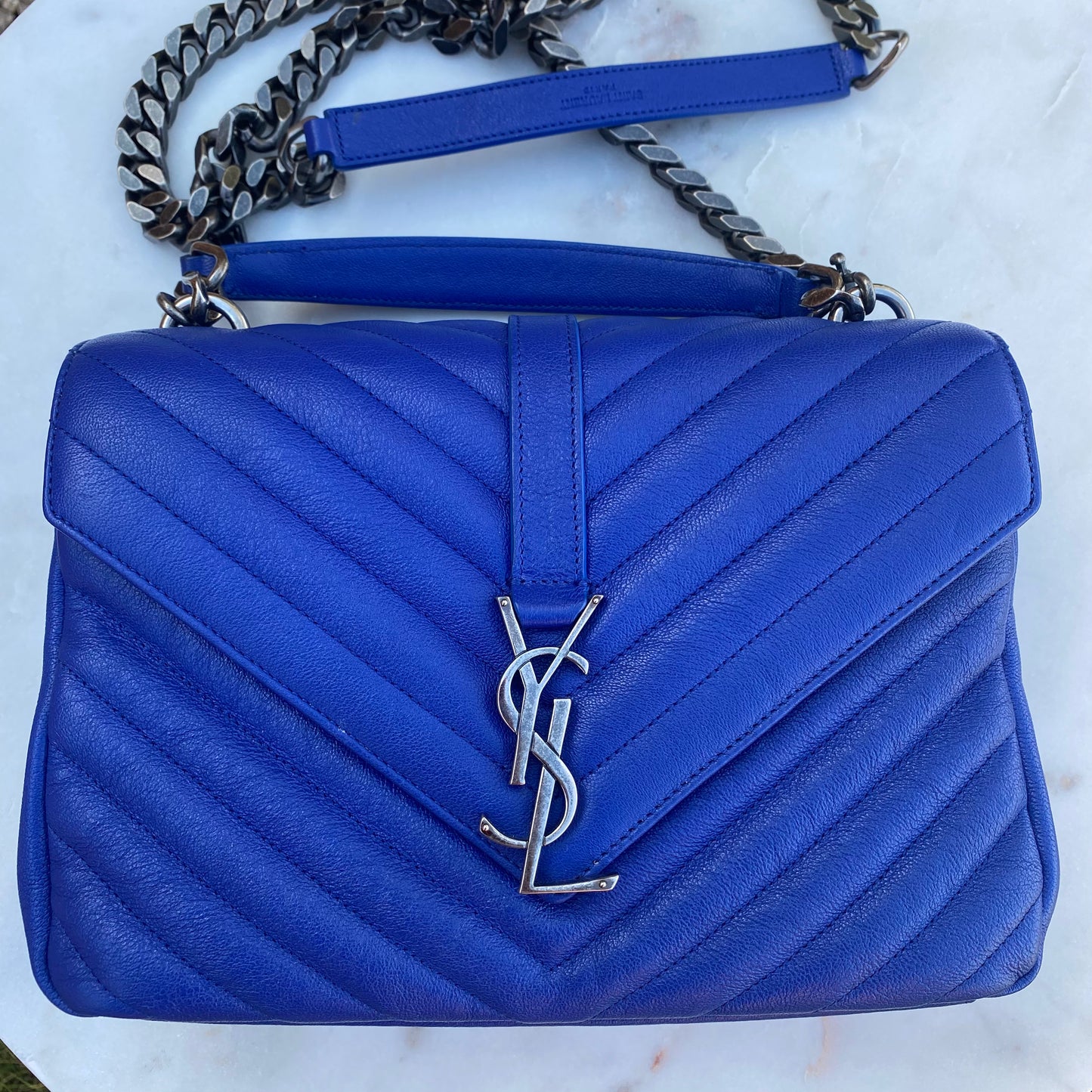 Saint Laurent YSL Medium Matelasse College Bag