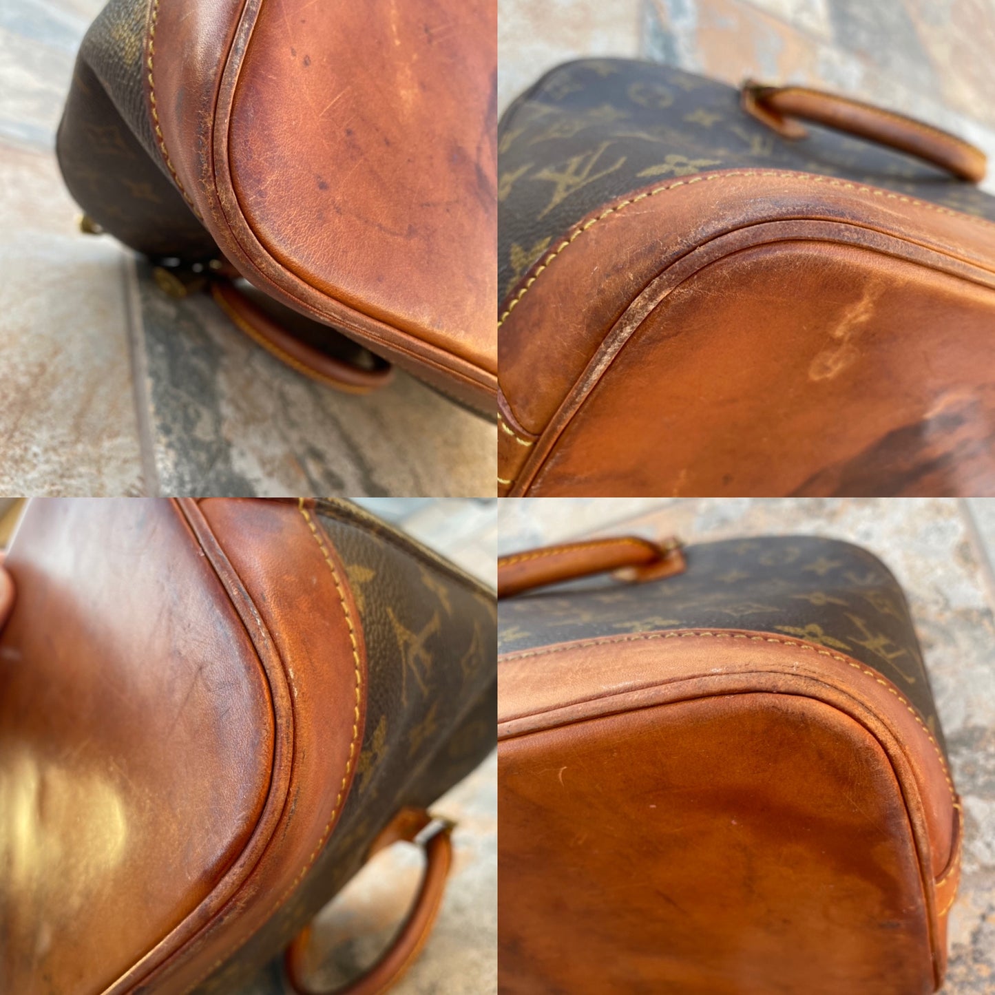 Louis Vuitton Vintage Monogram Alma PM Satchel