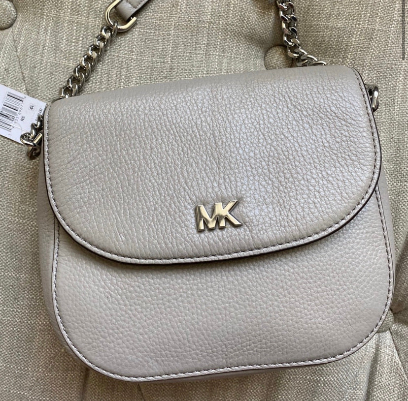 Michael Kors Half Dome Leather Crossbody Bag