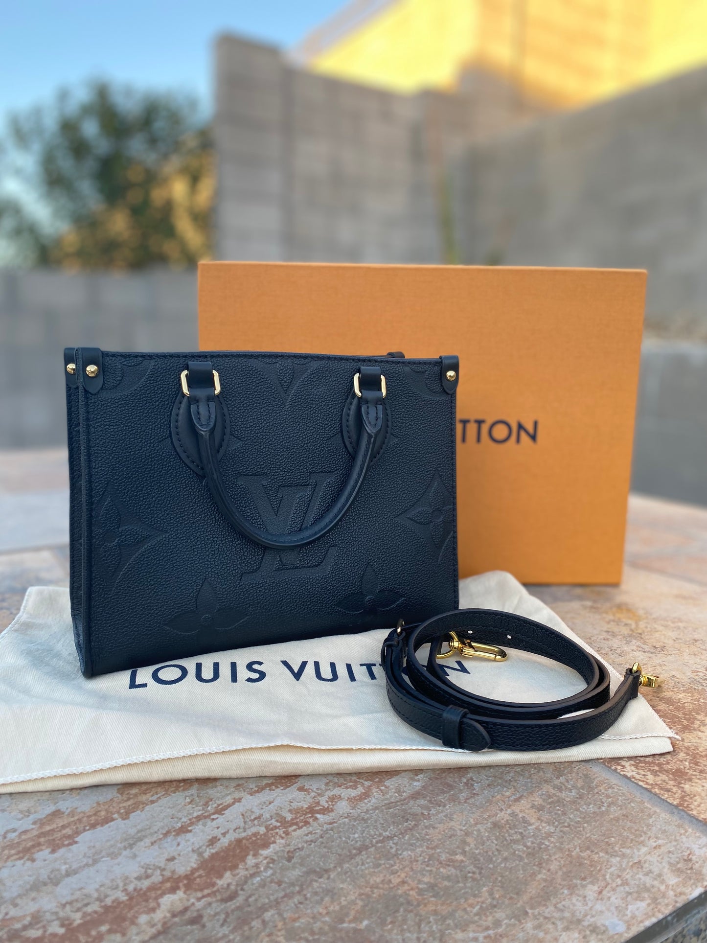 Louis Vuitton Empreinte Monogram Giant Onthego PM