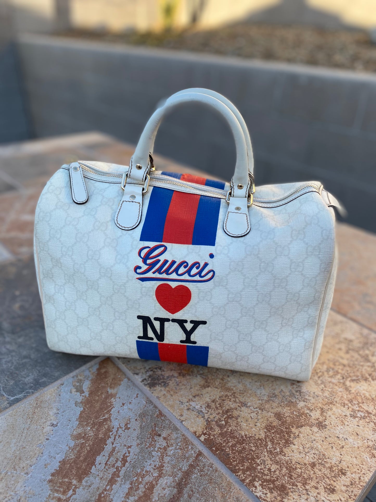Gucci Limited Edition Loves NY Boston Bag