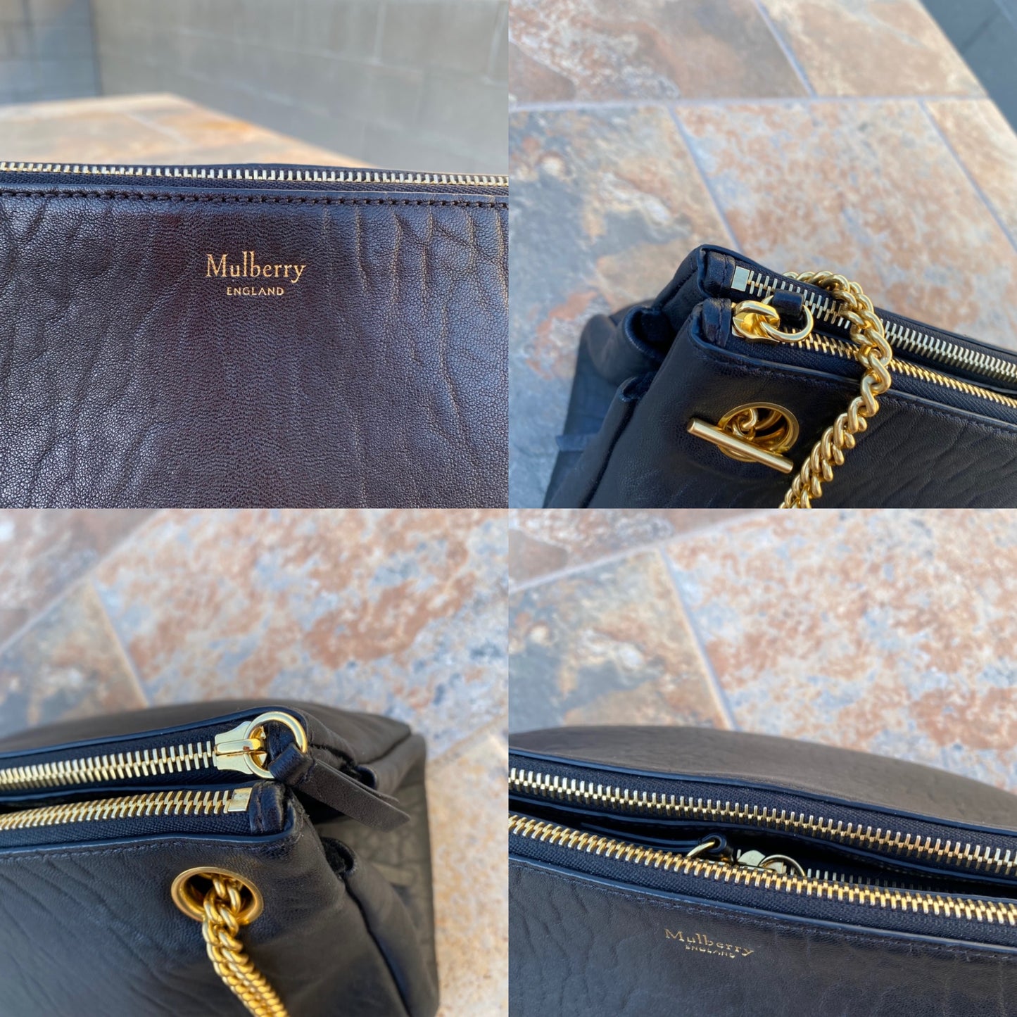 Mulberry Winsley Pebbled Lambskin Leather Shoulder Bag