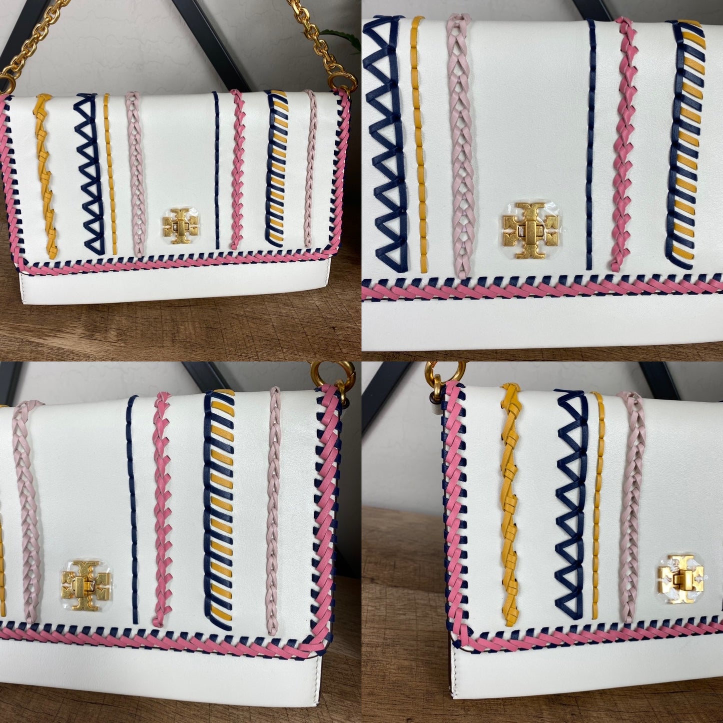 Tory Burch Kira Whipstitch Clutch Shoulder Bag