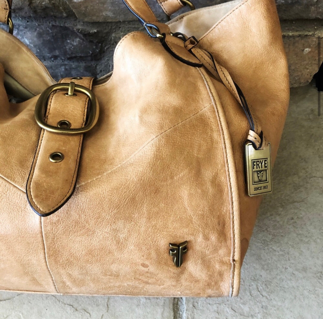 Frye Belle Bohemian Large Leather Satchel