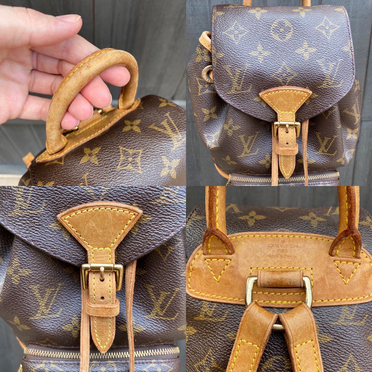 Louis Vuitton Vintage Montsouris Mini PM Backpack