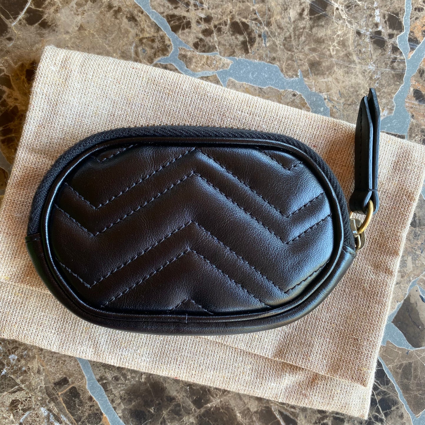 Gucci GG Marmont Leather Coin Case
