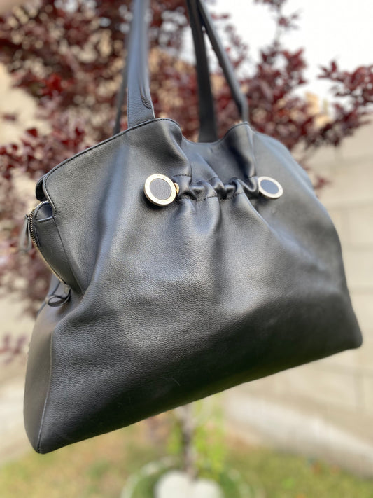 Bvlgari Large Calfskin Twist Tote