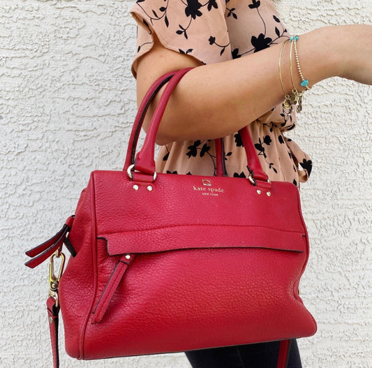Kate Spade Pebbled Leather Satchel Crossbody