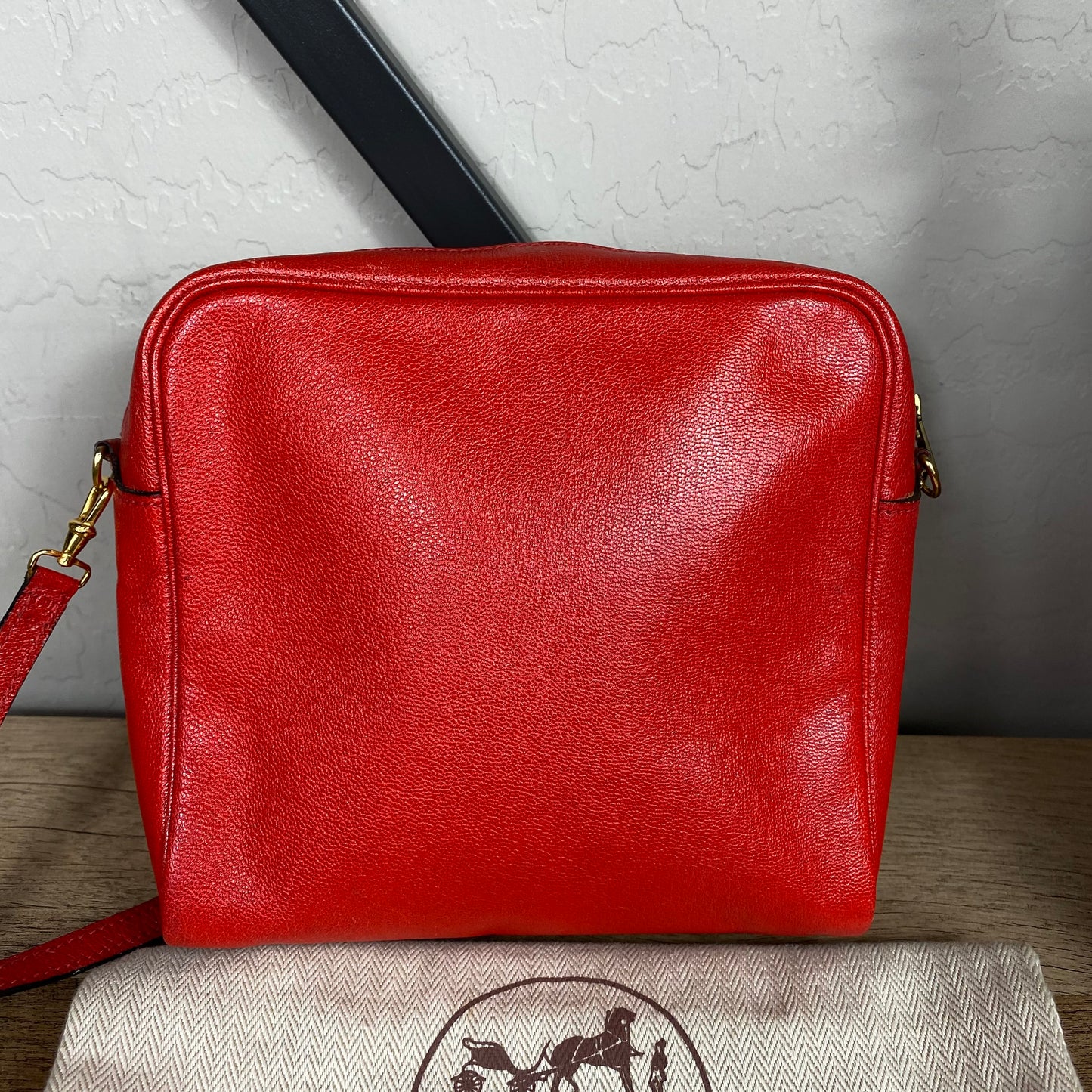 Hermès Vintage Leather Jockey Crossbody
