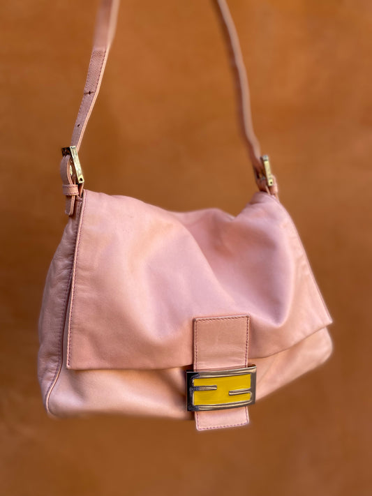 Fendi Lambskin Mama Flap Shoulder Bag