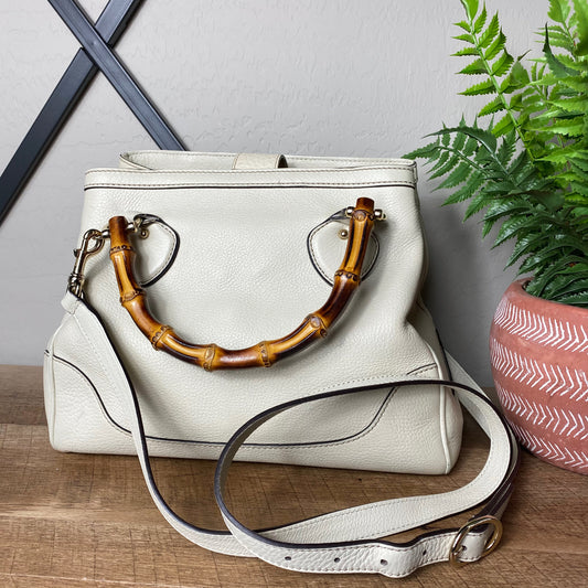 Gucci Diana Bamboo Handle Leather Tote Bag