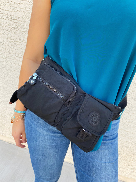 Kipling Presto Black Tonal Belt Bag Fanny Pack