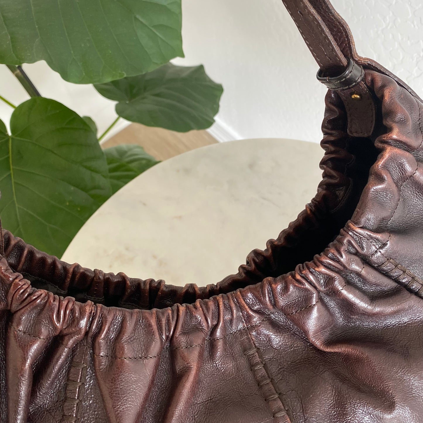 Yves Saint Laurent Vincennes Mombasa Leather Shoulder Bag