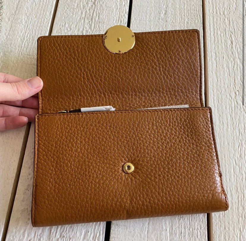 Michael Kors Lillie Pebble Leather Carryall Wallet