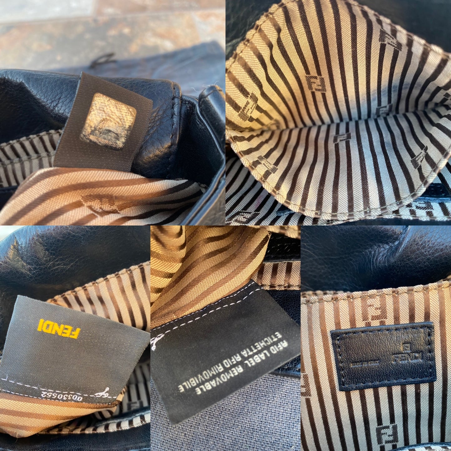 Fendi Fendista Pochette Leather Crossbody Bag