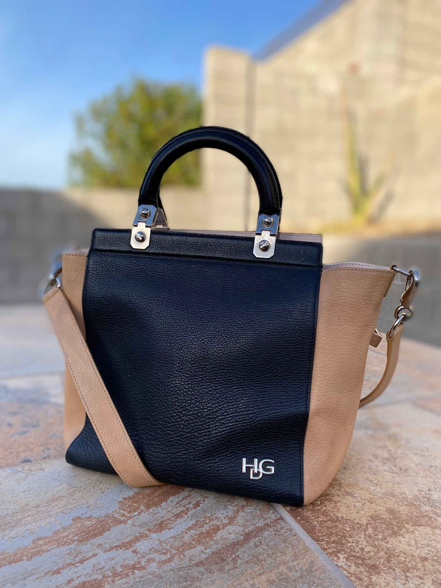 Givenchy HDG Calf Leather Shoulder Bag