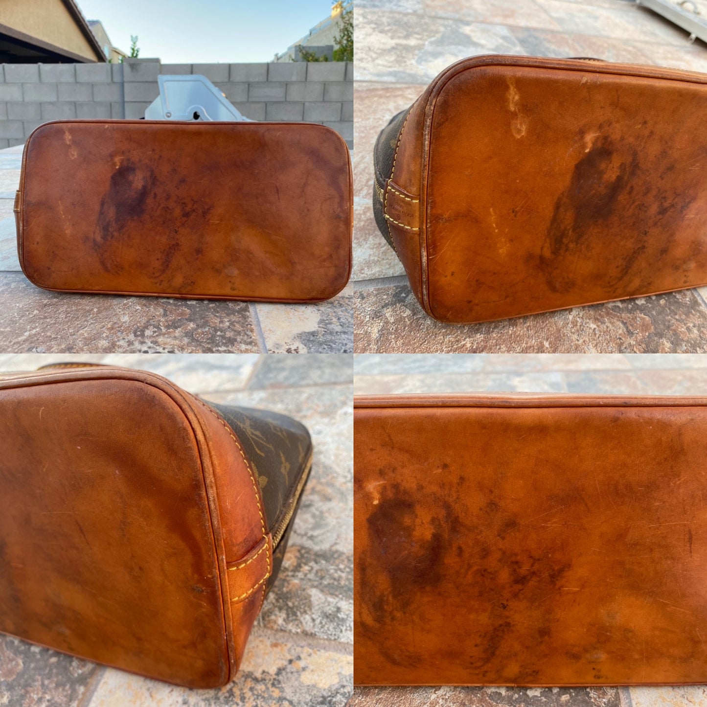 Louis Vuitton Vintage Monogram Alma PM Satchel
