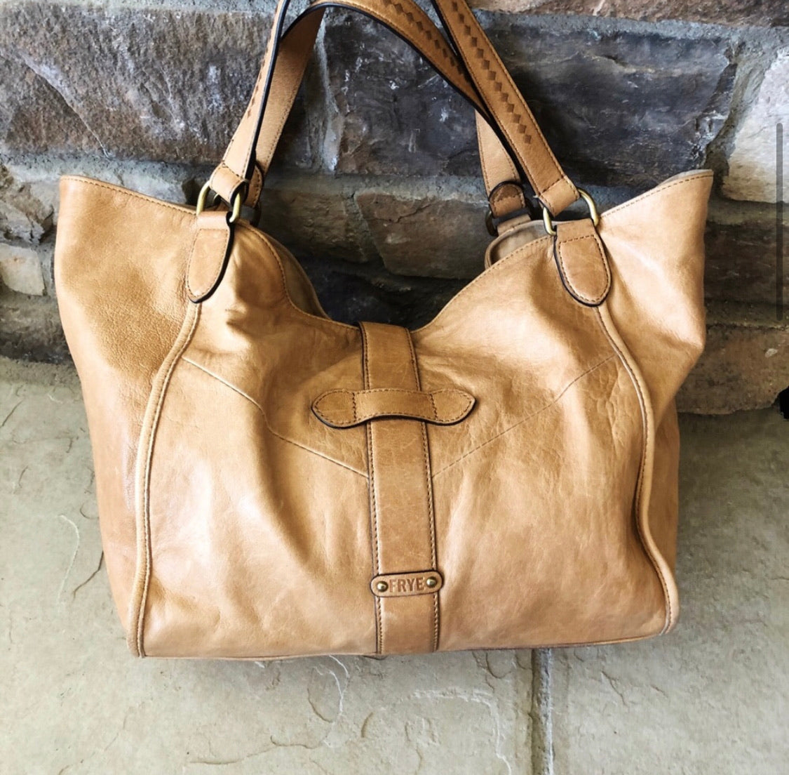 Frye Belle Bohemian Large Leather Satchel