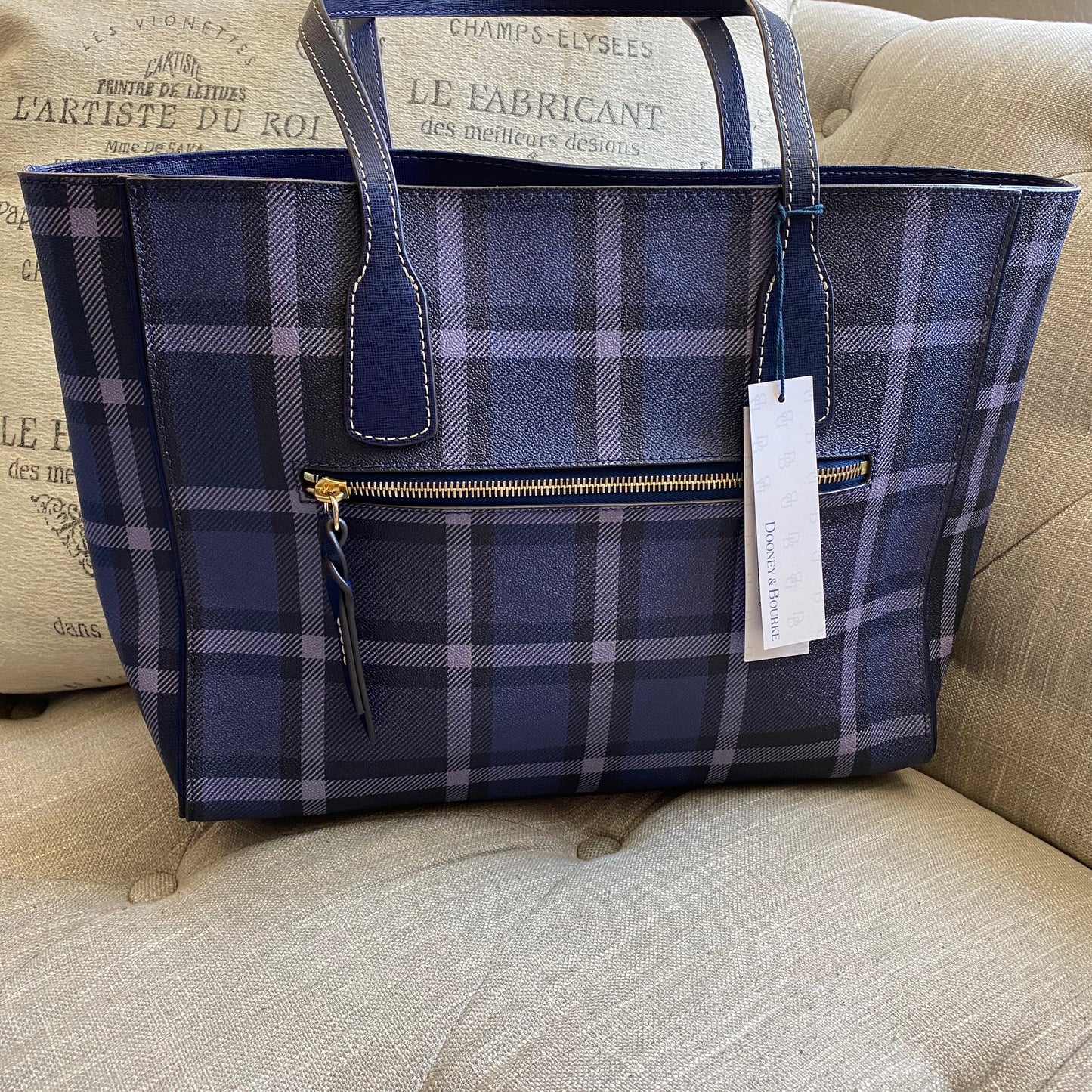 Dooney & Bourke Graham Blue Ashton Tote Bag