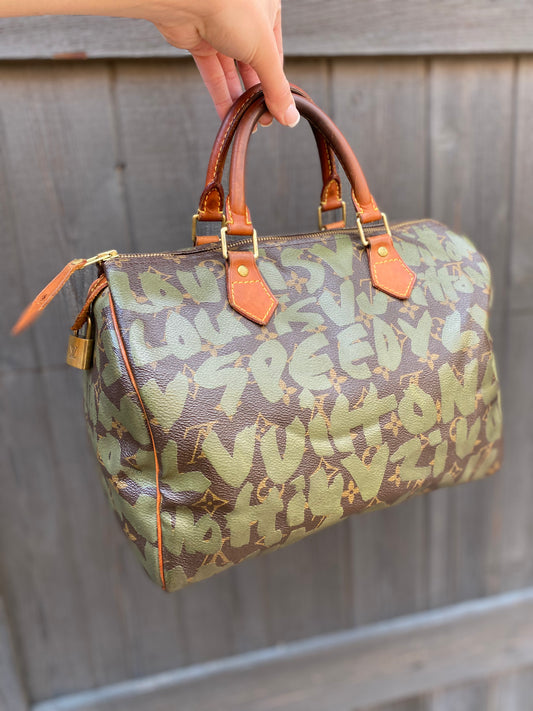 Louis Vuitton Graffiti Monogram Speedy 30