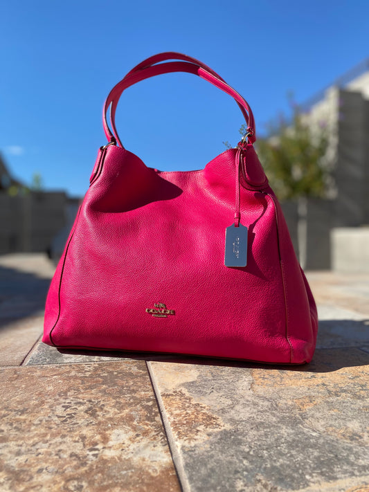Coach Eddie Leather Shoulder Bag