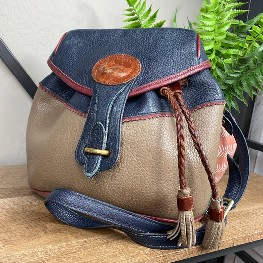 Dooney & Bourke Teton Leather Saddle Bag
