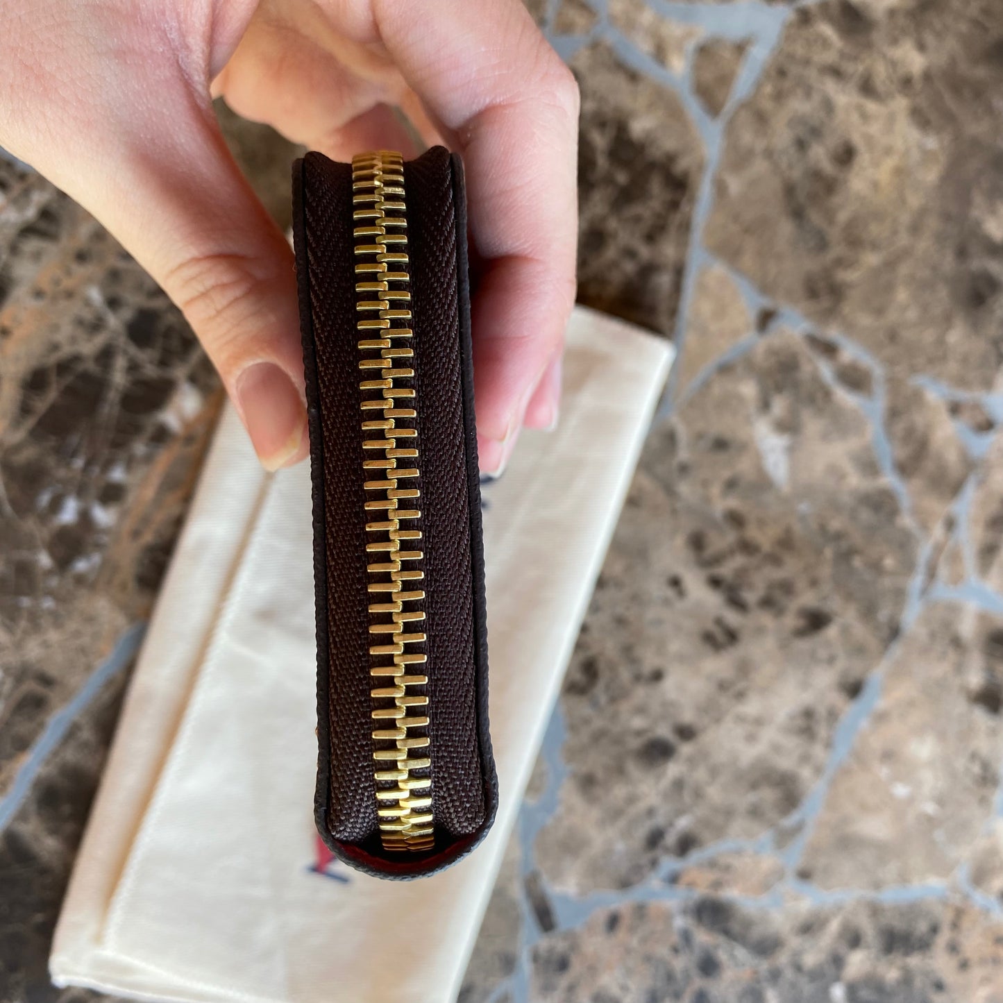 Louis Vuitton Clemence Damier Ebene Wallet