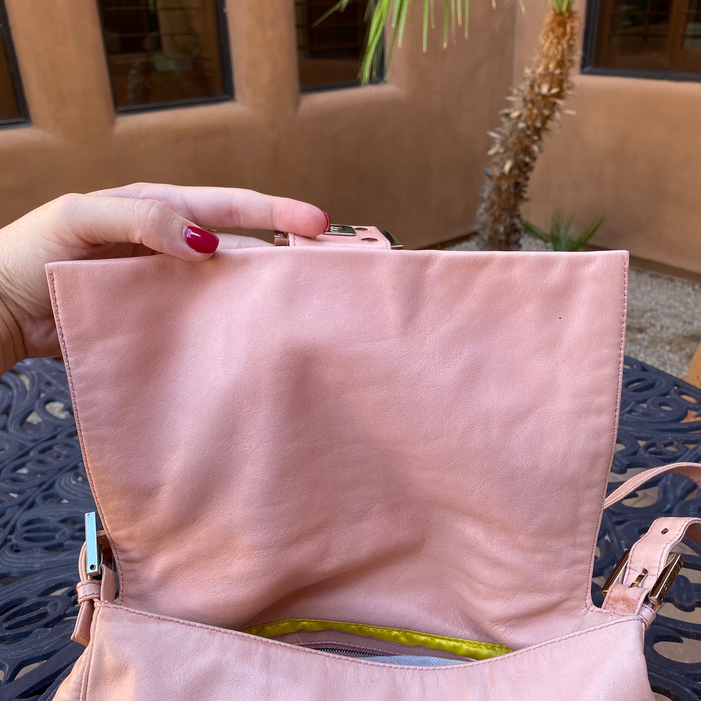 Fendi Lambskin Mama Flap Shoulder Bag