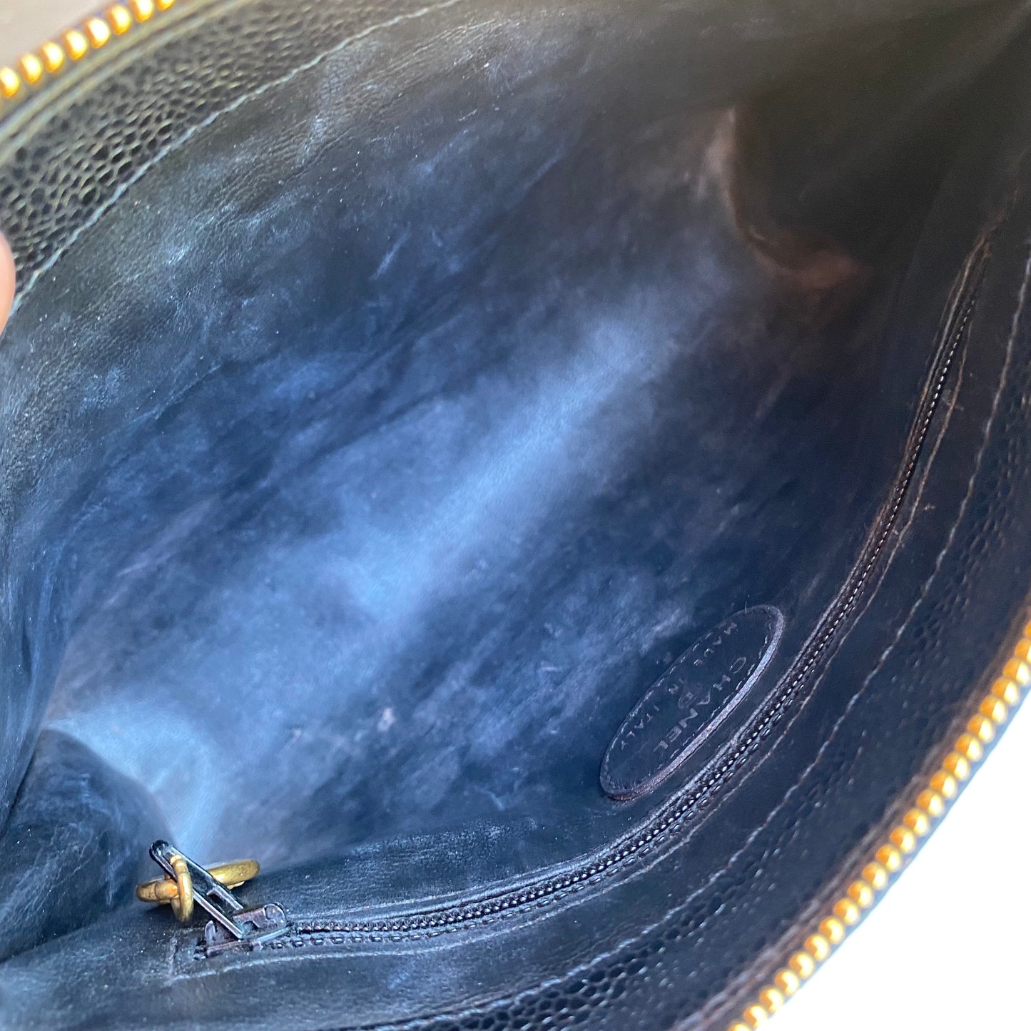 Chanel Caviar Timeless CC Cosmetic Pouch