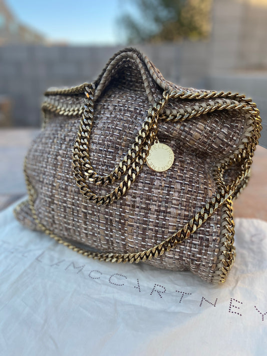 Stella McCartney Falabella Tweed Hobo Shoulder Bag