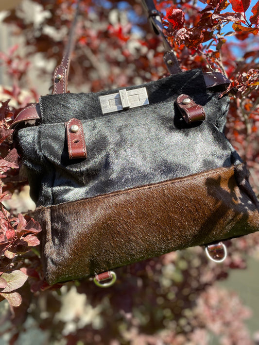 Fendi Calf Hair Peekaboo Crossbody Bag