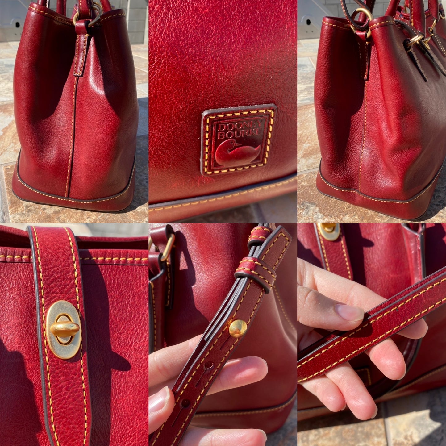 Dooney & Bourke Perry Bordeaux Tote