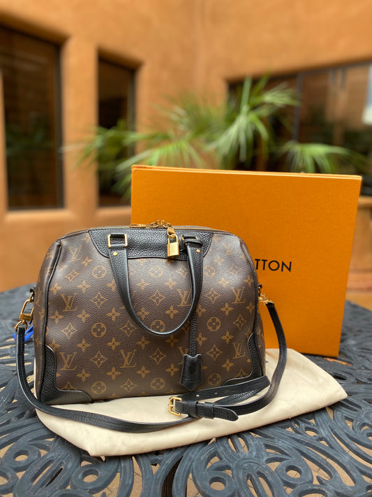 Louis Vuitton Leather & Monogram Canvas Retiro NM