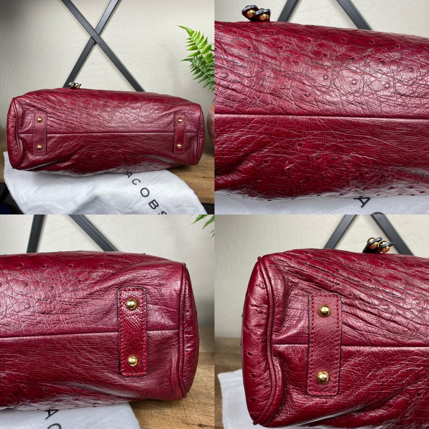 Marc Jacobs Limited Edition Ostrich Ombré Stam Bag