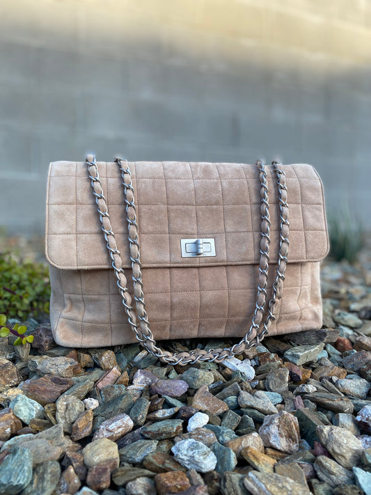 Chanel 2.55 Reissue Quilted Chocolate Bar Jumbo Flap Bag