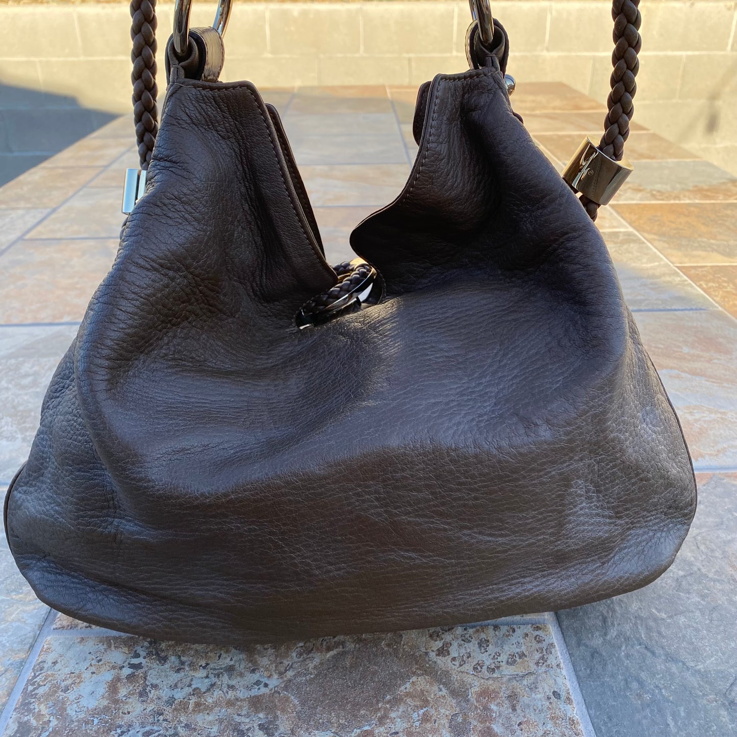 Gucci Europe Exclusive Alligator Trimmed G Wave Hobo