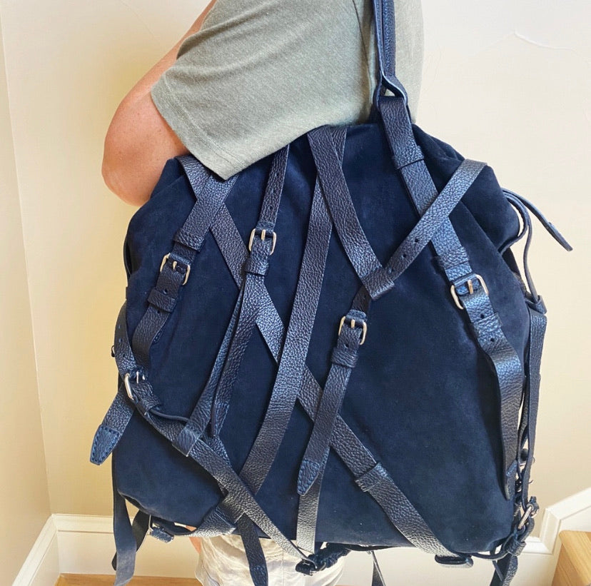 Alexander Wang Kirsten Suede Strappy Shoulder Bag
