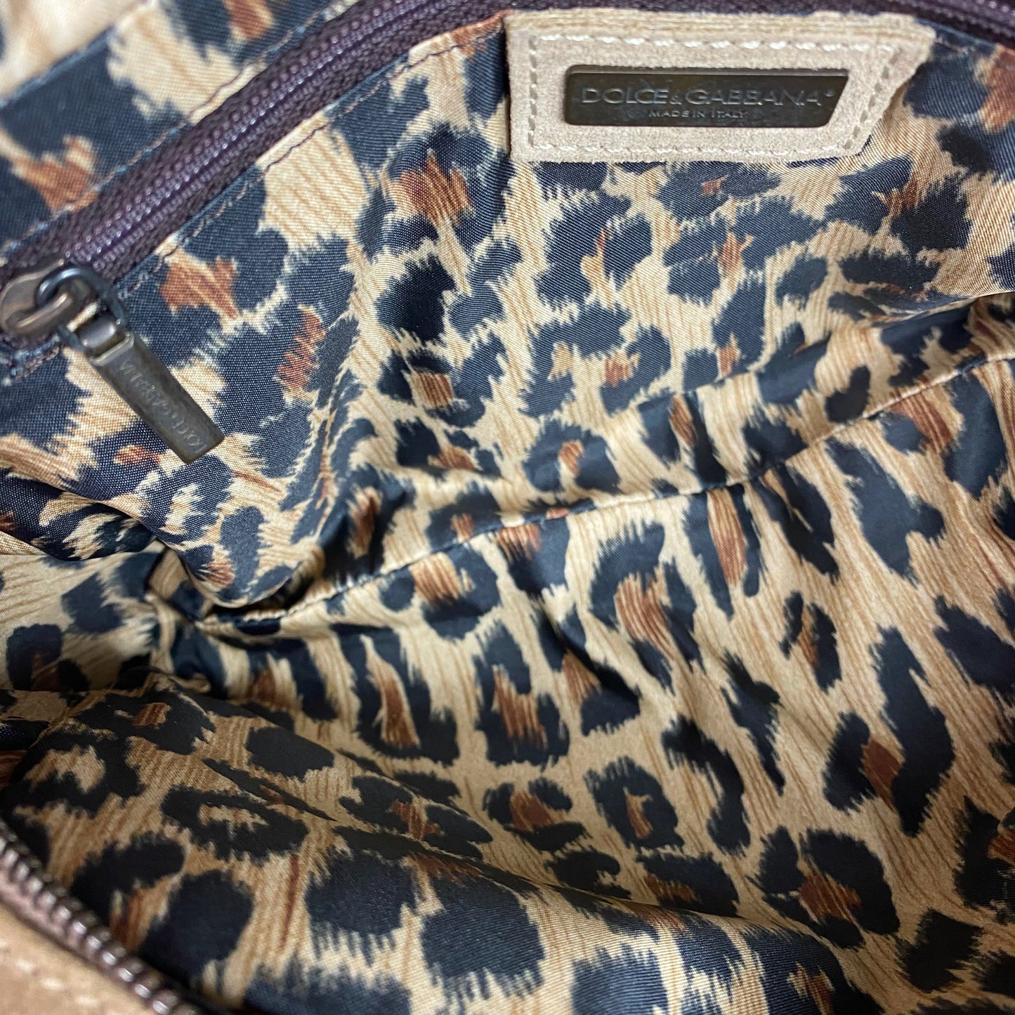 Dolce & Gabbana Vintage Fur Leather Shoulder Bag
