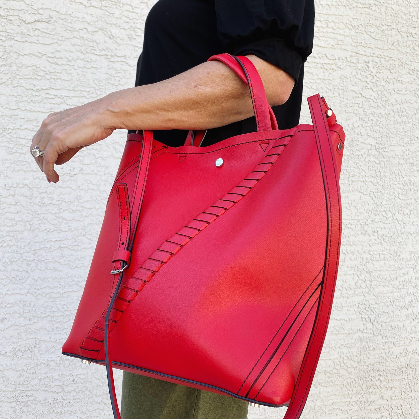 Proenza Schouler Hex Leather Bucket Bag