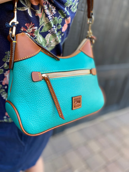 Dooney & Bourke Pebble Grain Small Hobo Leather Bag