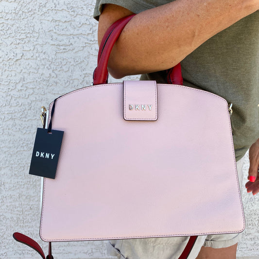 DKNY Clara Leather Satchel Crossbody Bag