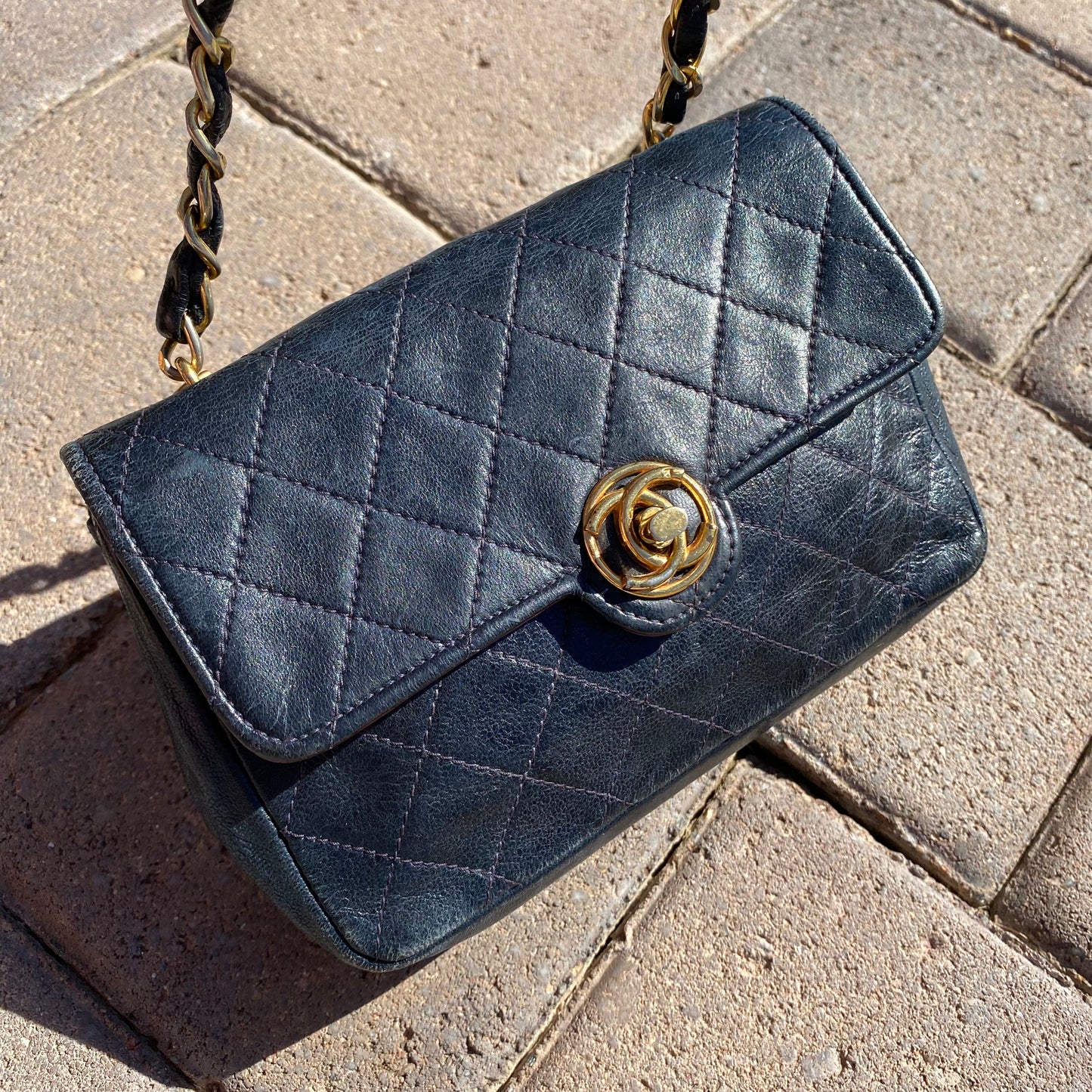 Chanel Black Quilted Lambskin Mini Classic Single Flap