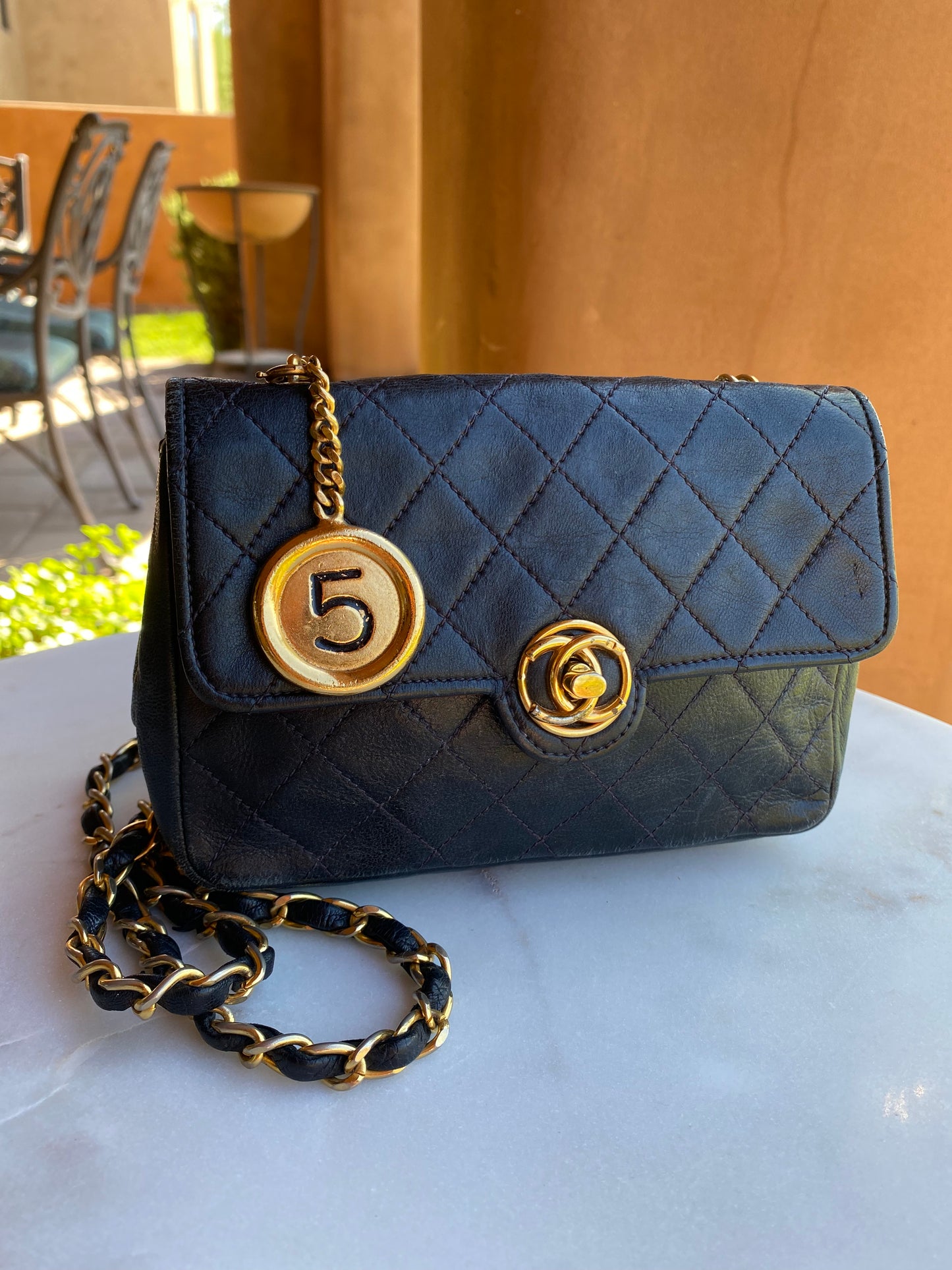 Chanel Black Quilted Lambskin Mini Classic Single Flap