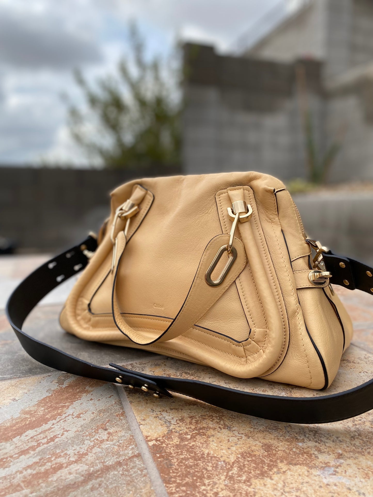 Chloé Ginger Leather Paraty Satchel