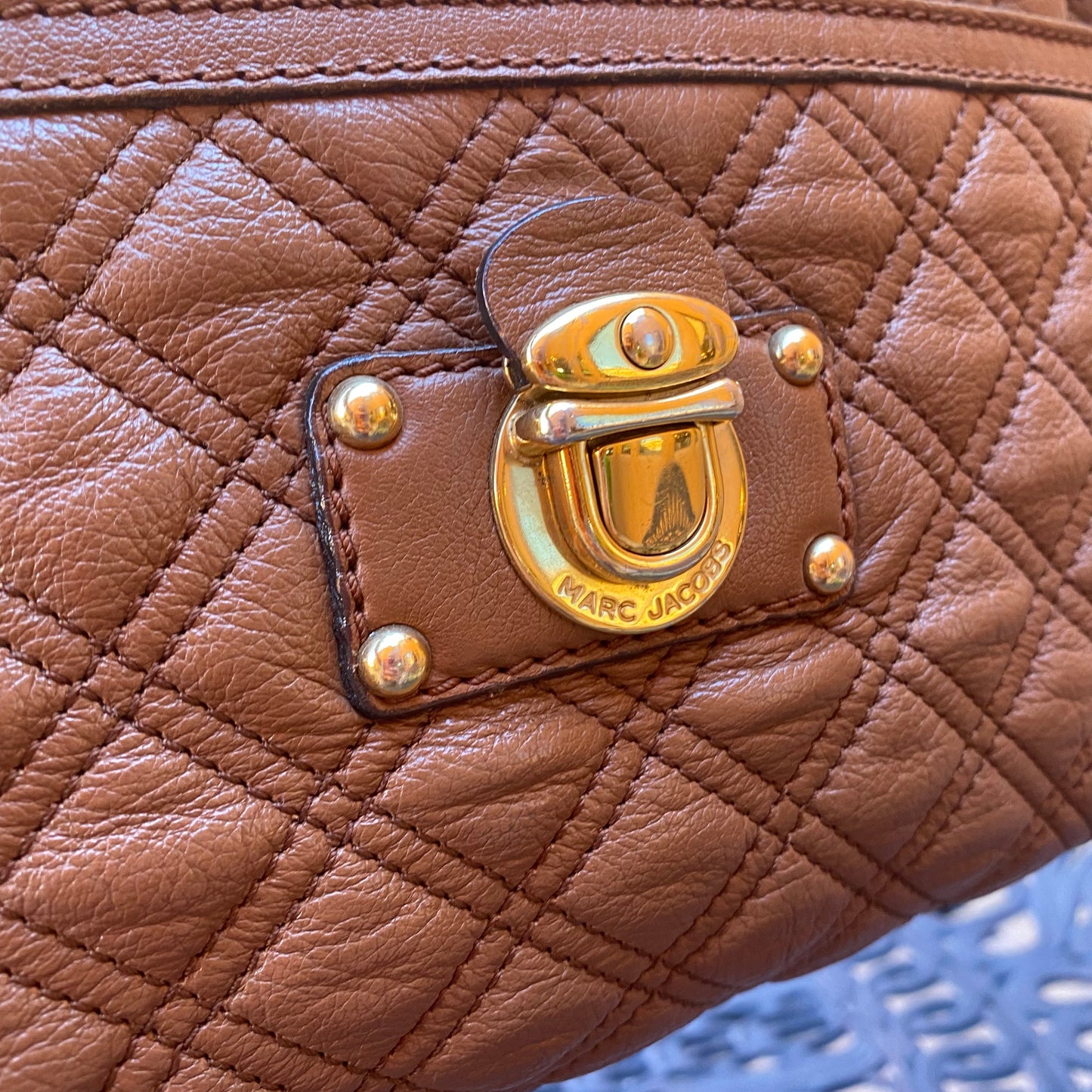 Marc Jacobs Vintage Leather Quilted Shoulder Bag