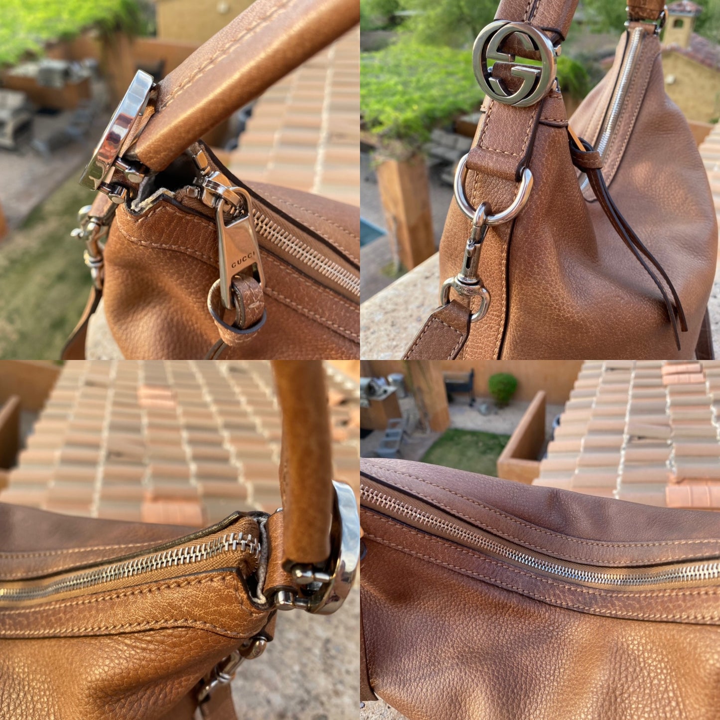 Gucci Miss GG Leather Hobo Bag