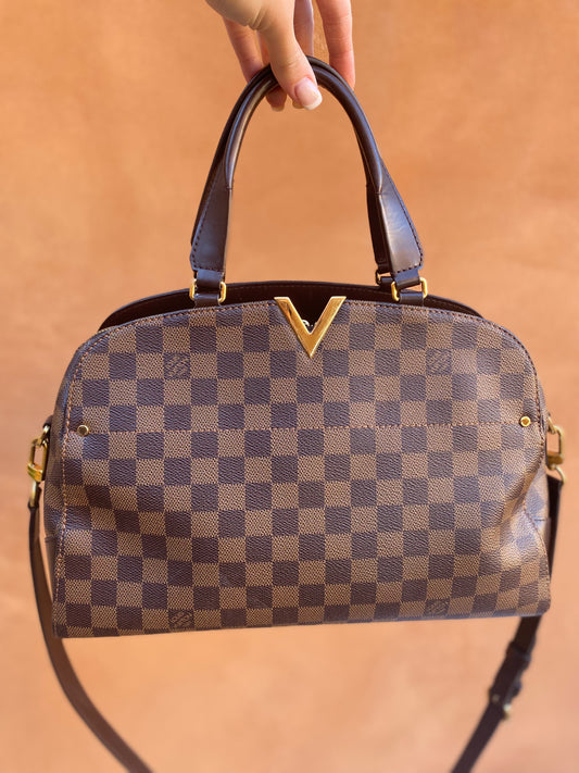 Louis Vuitton Damier Ebene Kensington Bowling Bag