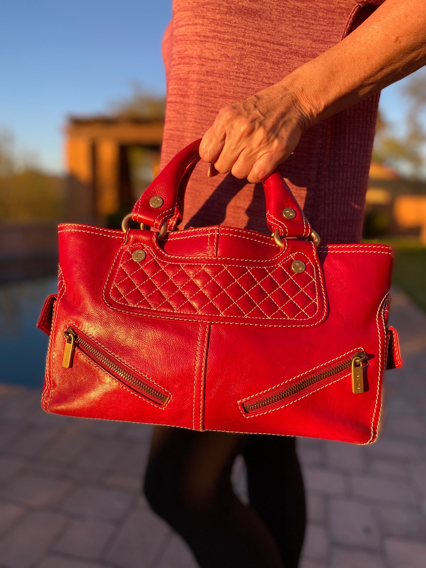 Celine Leather Boogie Bag